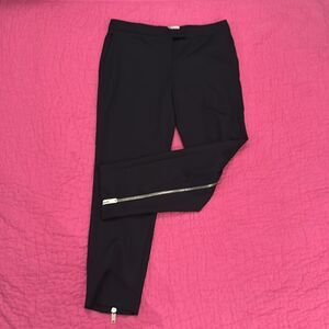 NWT Stella McCartney Black Pants with Zipper Detail, S